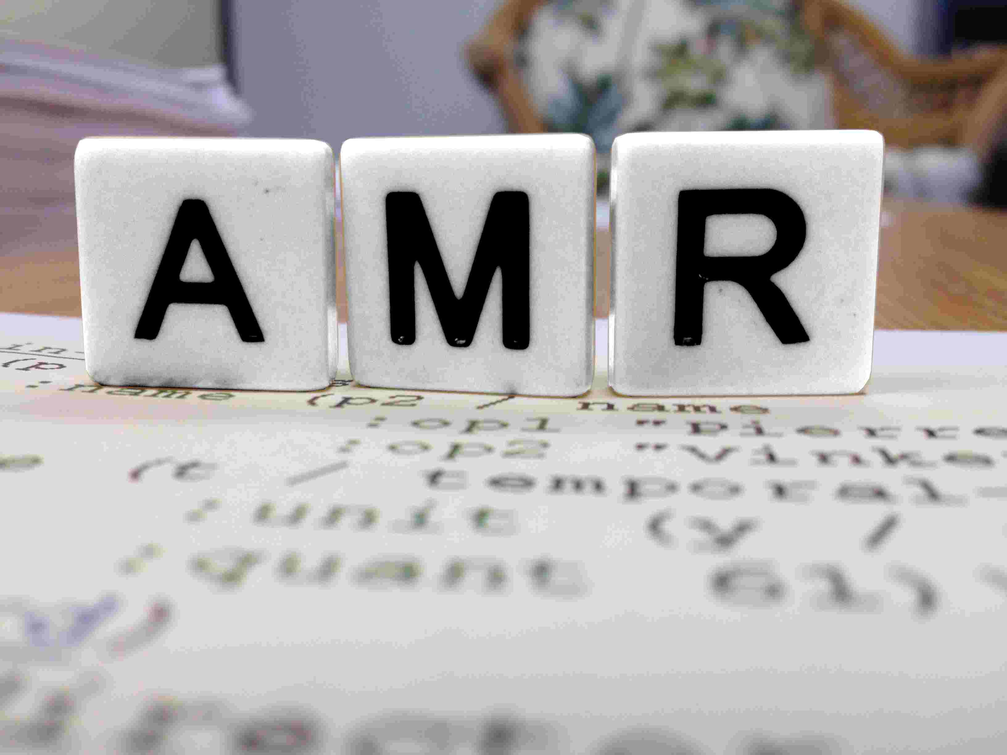 AMR in Scrabble tiles