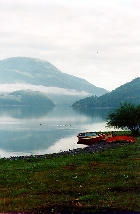 The calm lake before the storm